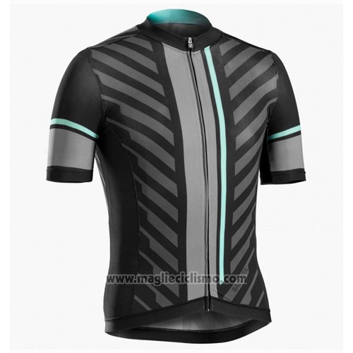 2016 Abbigliamento Ciclismo Trek Bontrager Nero e Grigio Manica Corta e Salopette